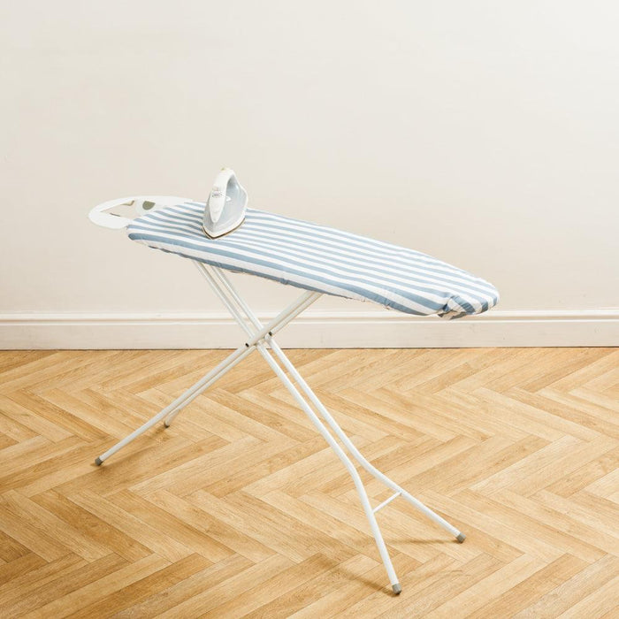 Home.Life Sky White Stripe Ironing Board Cover Light Blue-Ironing Board