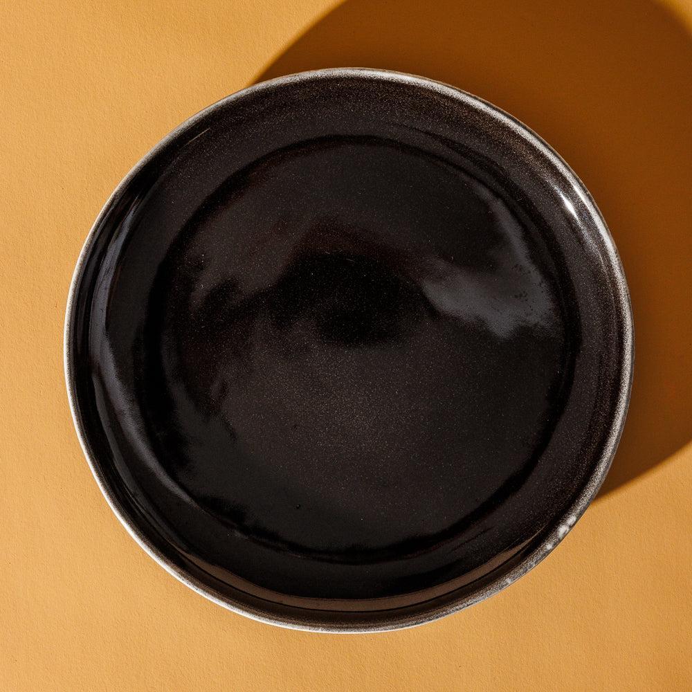 Home.Life Stoneware Dinner Plate Ebony-Plates