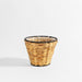 Home.Life Tapered with Hyacinth Lined Planter Basket Black-Planter