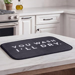 Home.Life Urban Dish Drying Mat Charcoal