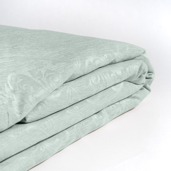 HOME.LIFE Venice Jacquard Eyelet Lined Curtain - Duck Egg-Curtains