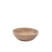 HOME.LIFE Wooden Enamel Rimmed Round Bowl - White-Bowl