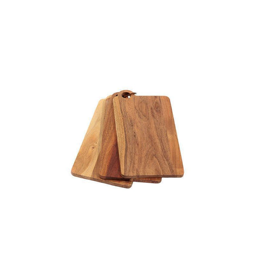 Home.Life Wooden Rectangular Boards with Centre Hole Set of 3-Chopping Boards