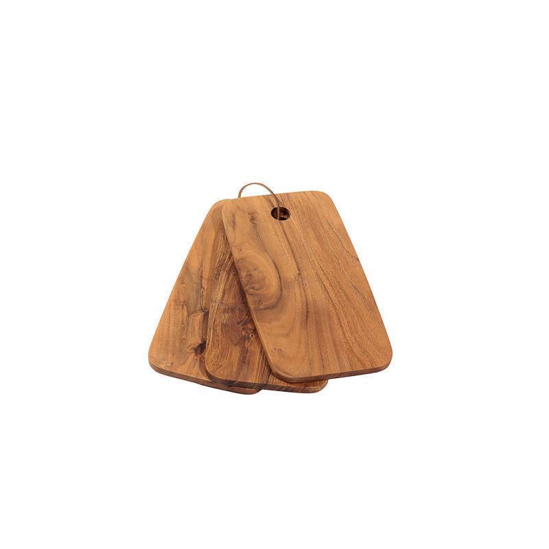 Home.Life Wooden Rectangular Boards with Corner Hole Set of 3-Chopping Boards