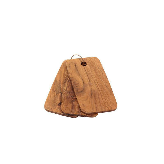 Home.Life Wooden Rectangular Boards with Corner Hole Set of 3-Chopping Boards