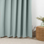 Home.Life Woven Blockout Eyelet Curtain Duck Egg