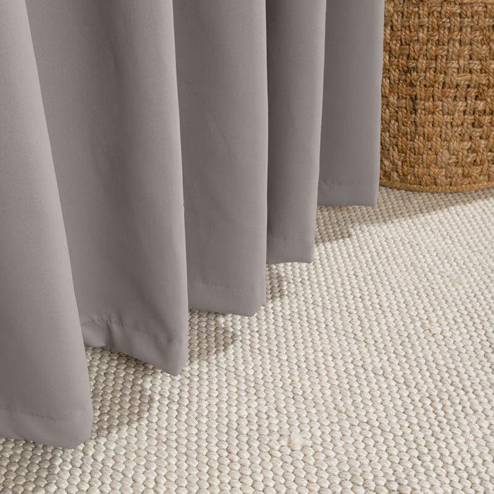 HOME.LIFE Woven Blockout Eyelet Curtain - Grey