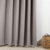 Home.Life Woven Blockout Taped Curtain Grey
