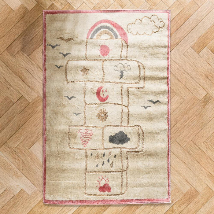 Hopscotch Adventure Carpet Pink