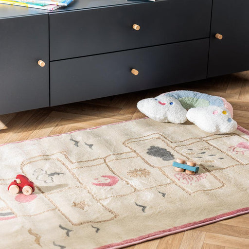 Hopscotch Adventure Carpet Pink