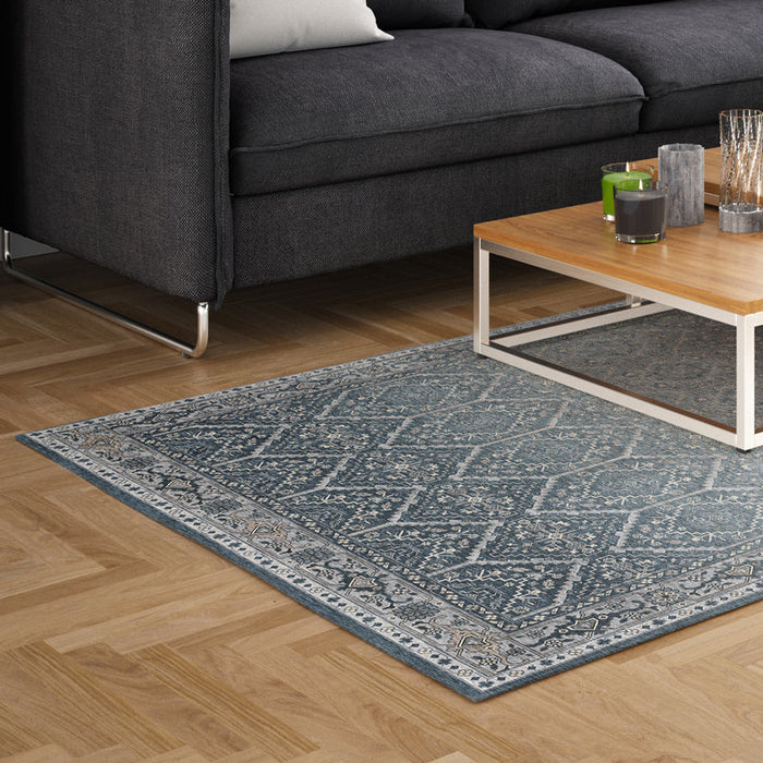 Horizon Printed Silkwhisper Carpet - Navy-CARPET