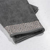 Jacquard Crest Collection Bath Sheet Steel Grey