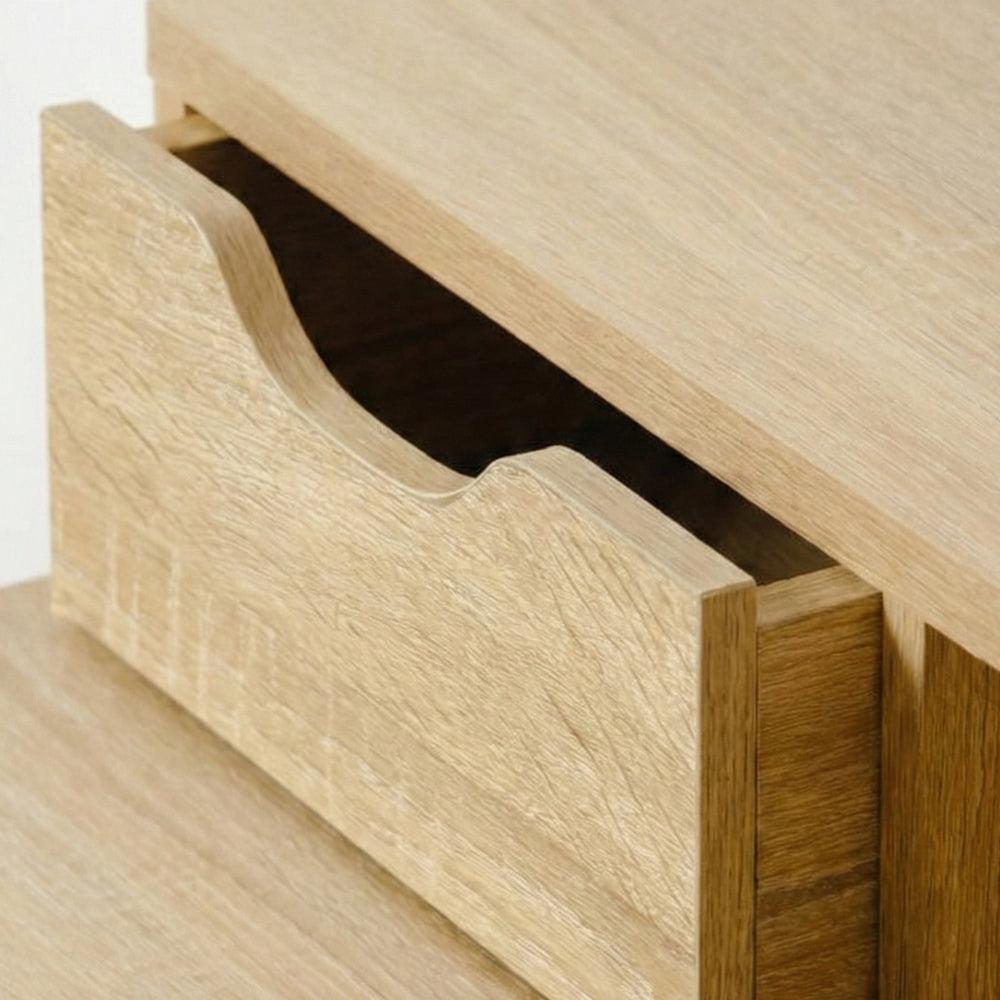 Kelsey Single Desk - Oak-Desks