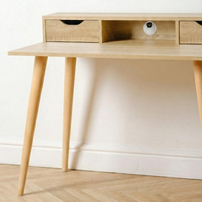 Kelsey Single Desk - Oak-Desks