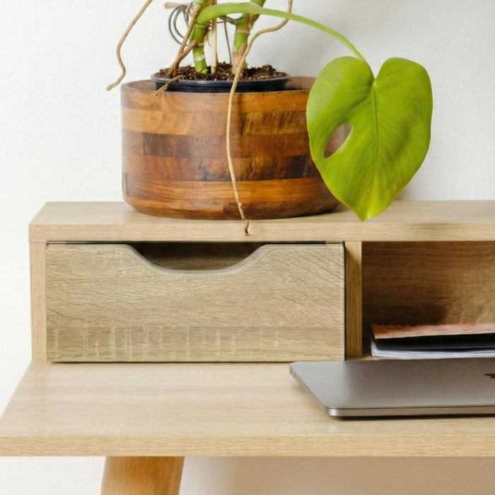 Kelsey Single Desk - Oak-Desks