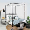 Liam Canopy Bed Black