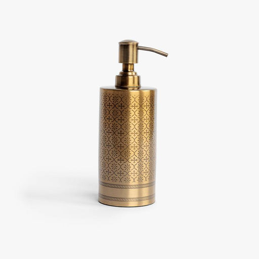 Lotion & Soap Dispenser - Textured Brass-Bathroom Accessories