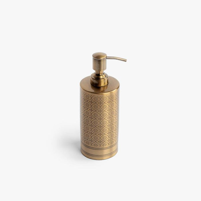 Lotion & Soap Dispenser - Textured Brass-Bathroom Accessories