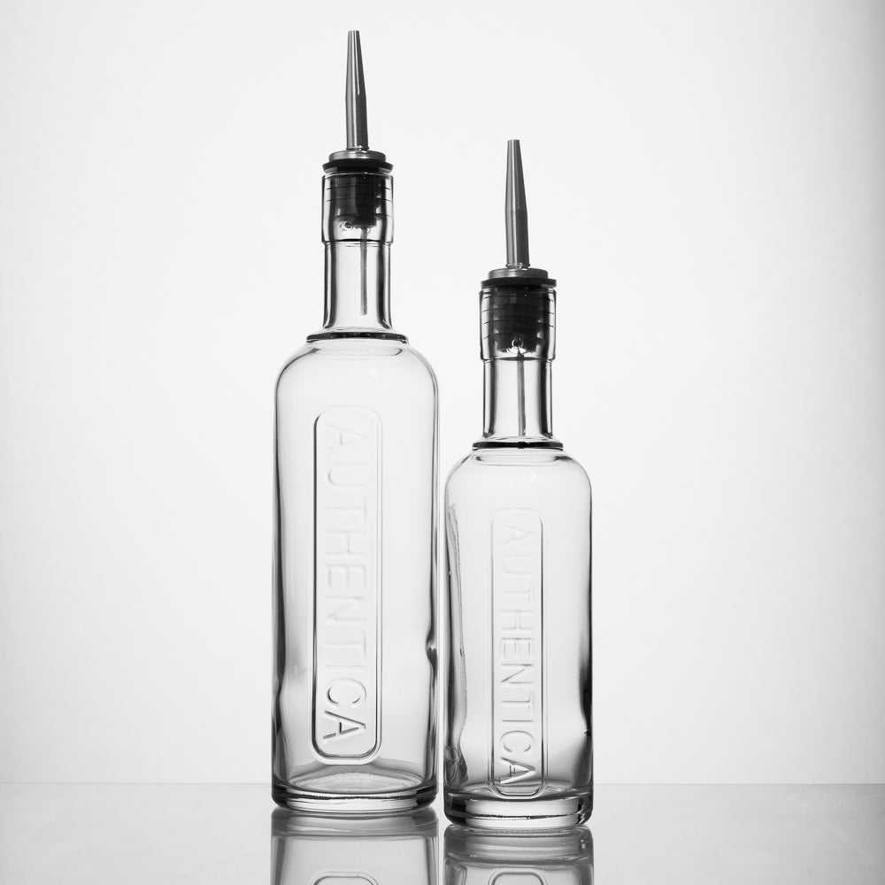 Luigi Bormioli Authentica Glass Bottle with Stainless Steel pourer-Glassware