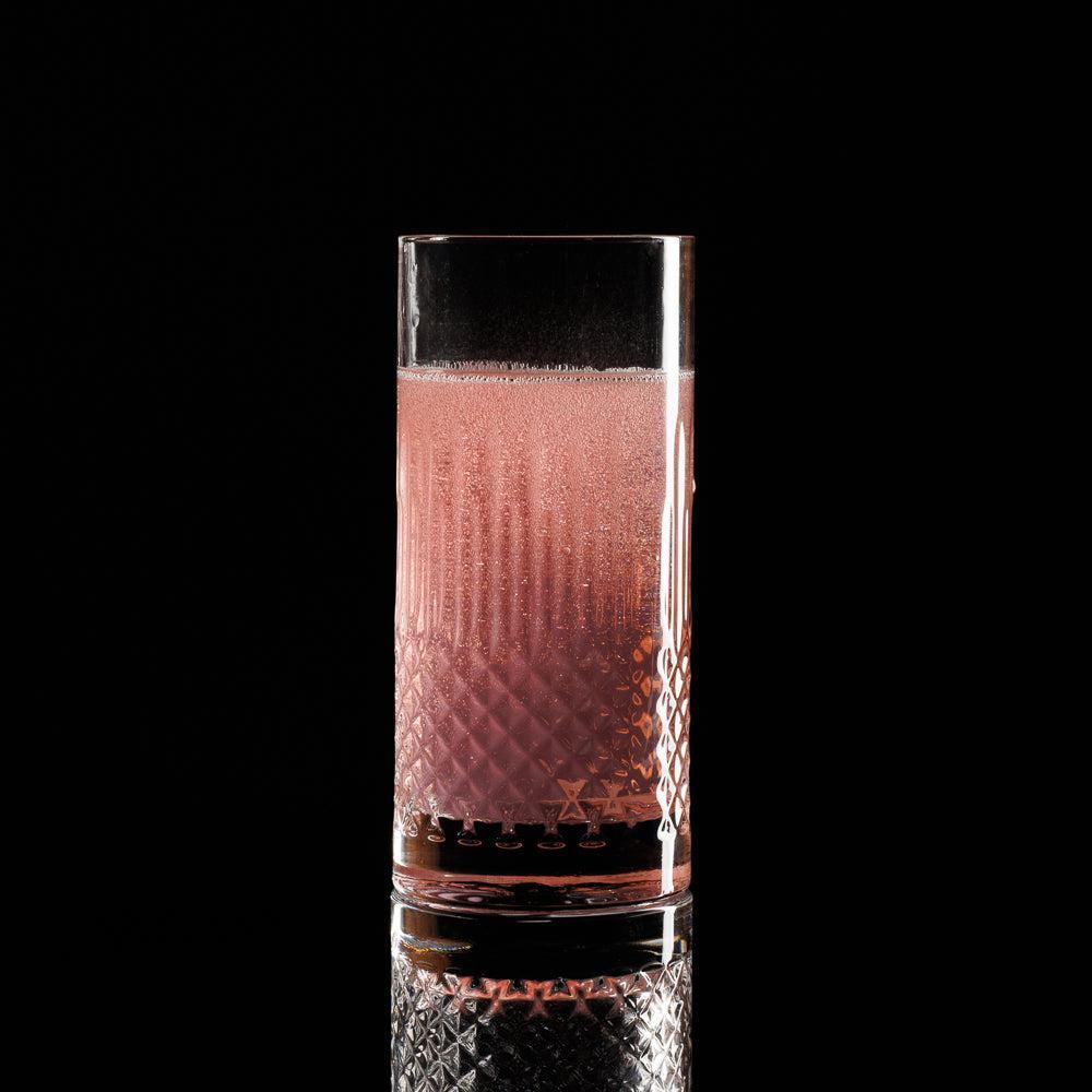 Luigi Bormioli Crystal Hi Ball Glasses Set of 4-Glassware