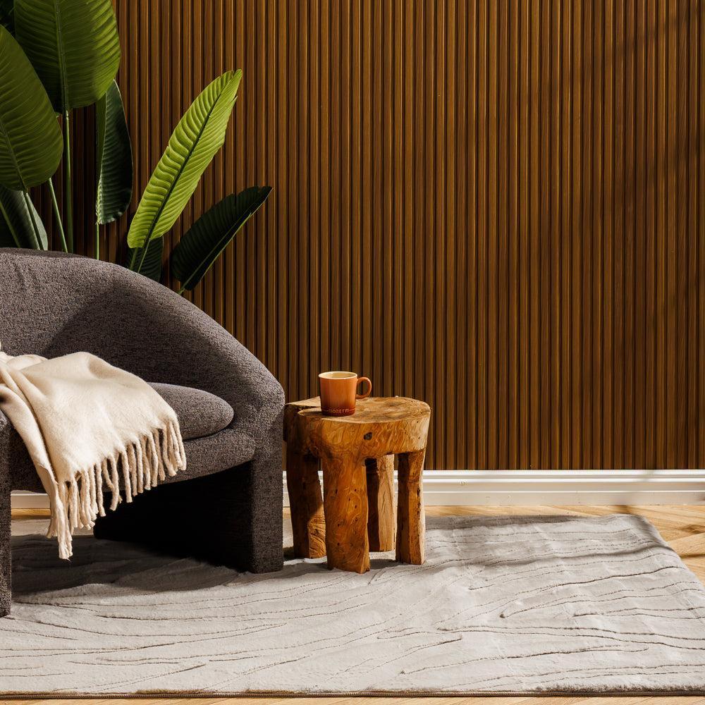 Luxe Aura Rabbit Faux Fur Carpet Sand-Carpets/Rugs