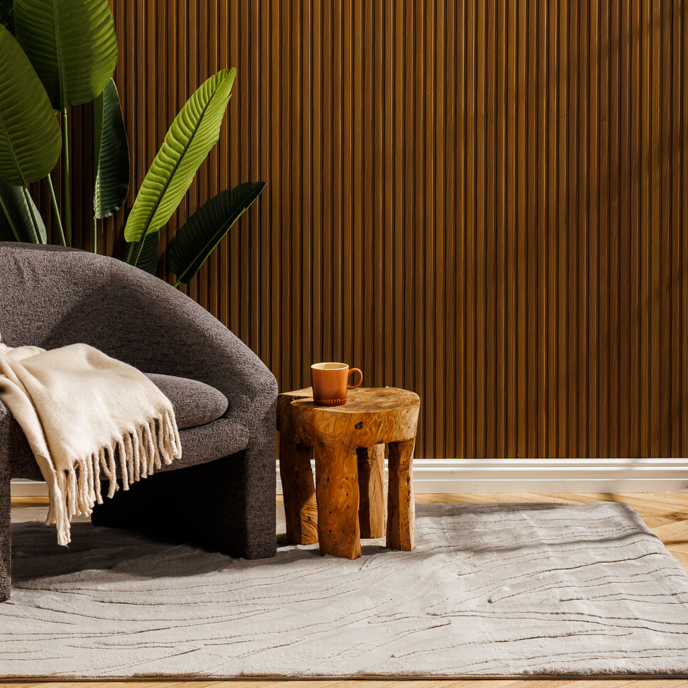 Luxe Aura Rabbit Faux Fur Carpet Sand-Carpets/Rugs
