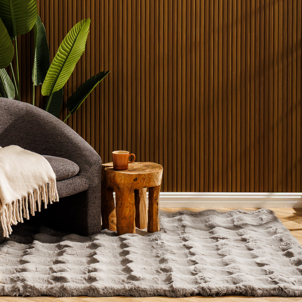 Luxe Cloud Rabbit Faux Fur Carpet Sand-Carpets/Rugs