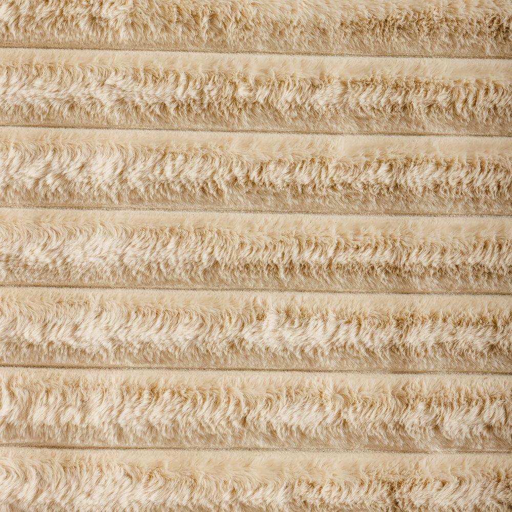 Luxe Flute Rabbit Faux Fur Carpet Natural-Carpets/Rugs