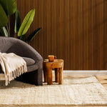 Luxe Flute Rabbit Faux Fur Carpet Natural