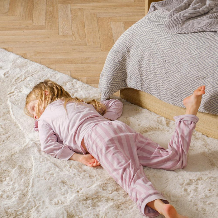 Luxe Rabbit Faux Fur Carpet - Vanilla Beige