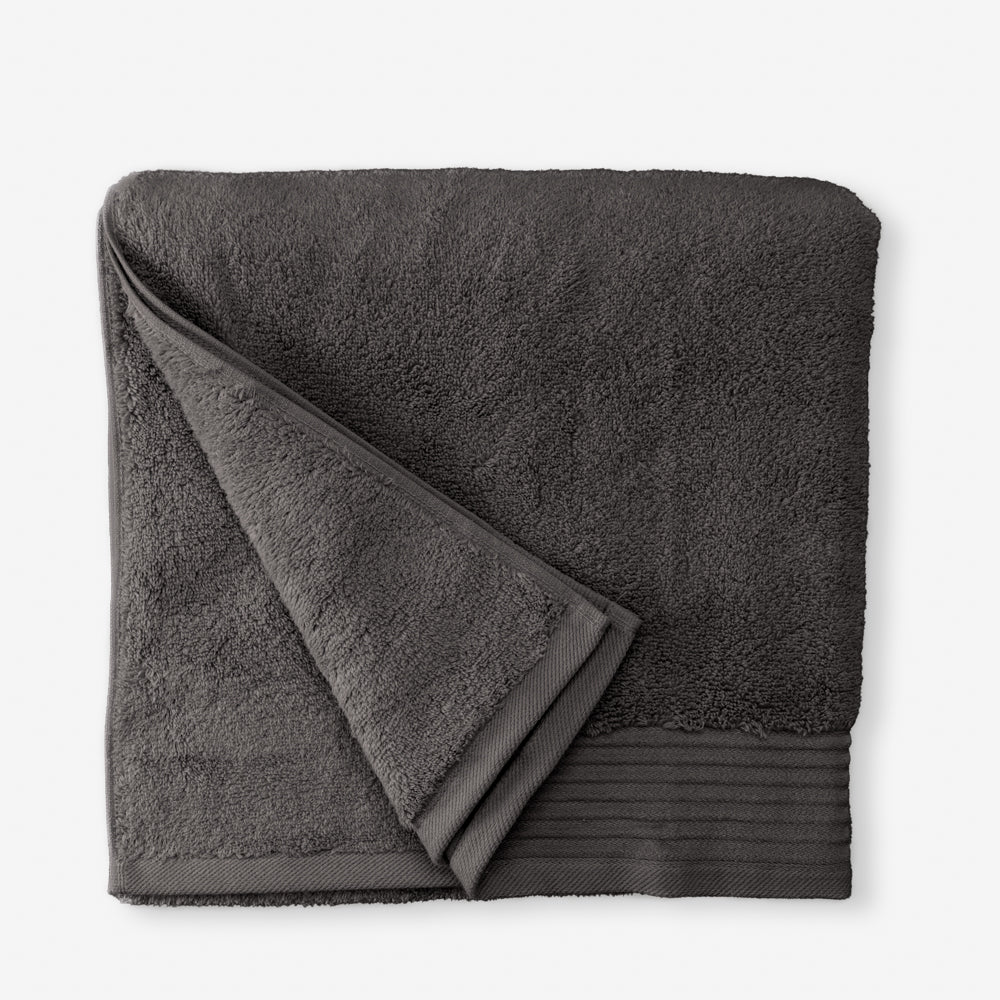 Luxury Egyptian Cotton Zero Twist Towel Steel Grey-Towels