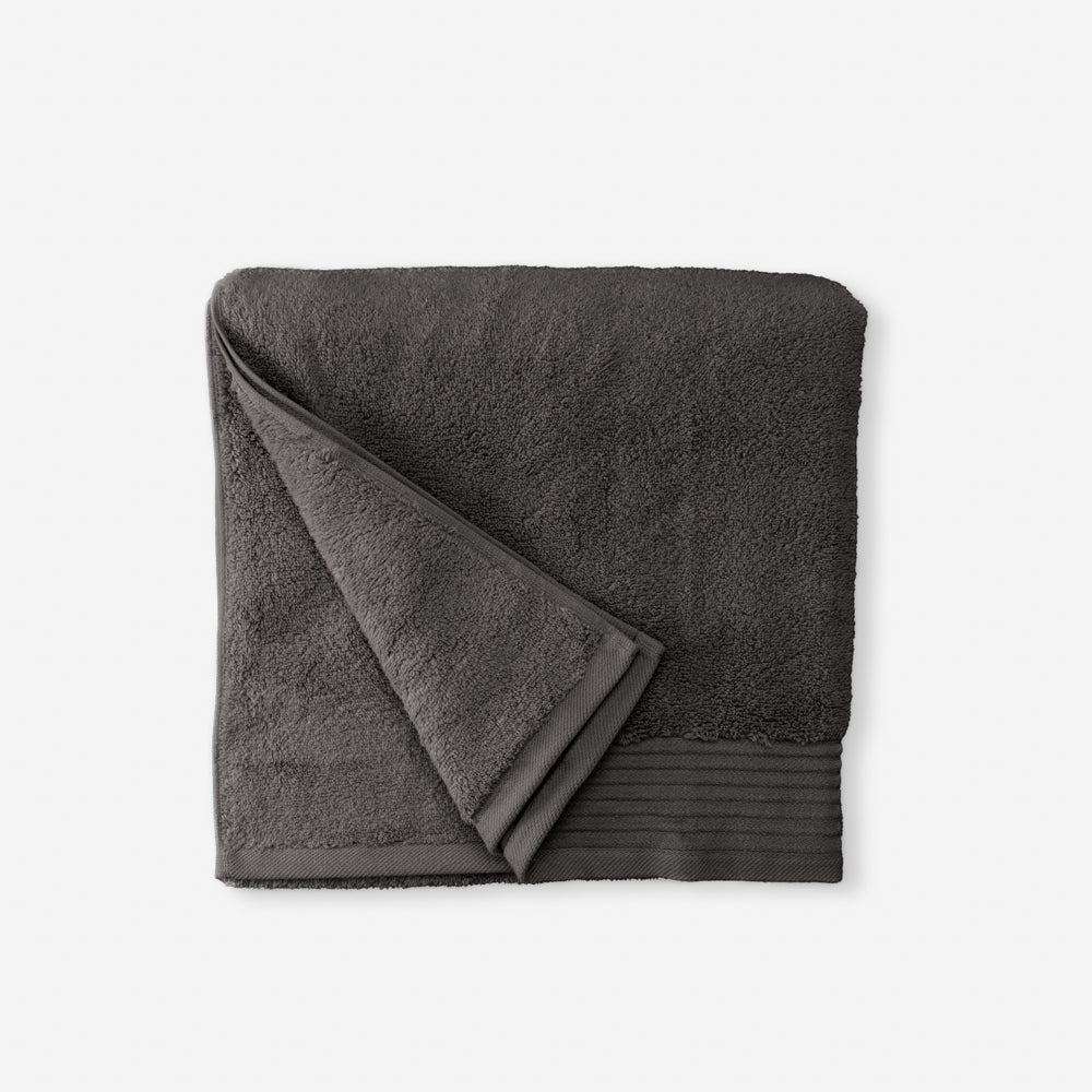 Luxury Egyptian Cotton Zero Twist Towel Steel Grey-Towels
