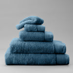 Luxury Egyptian Cotton Zero Twist Towels Atlantic