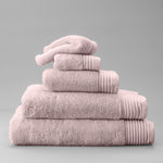 Luxury Egyptian Cotton Zero Twist Towels Petal
