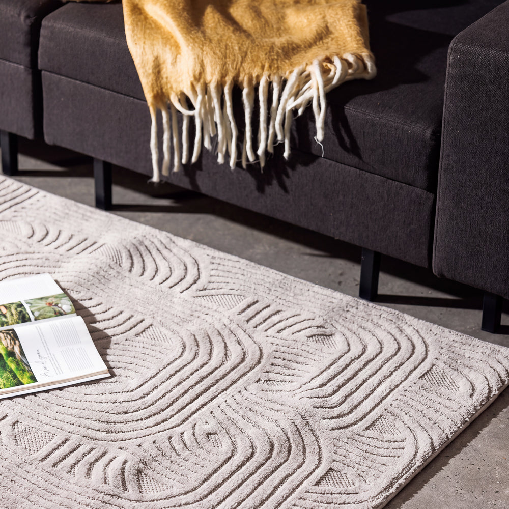 Maison Woven Carpet Grey-Carpets/Rugs