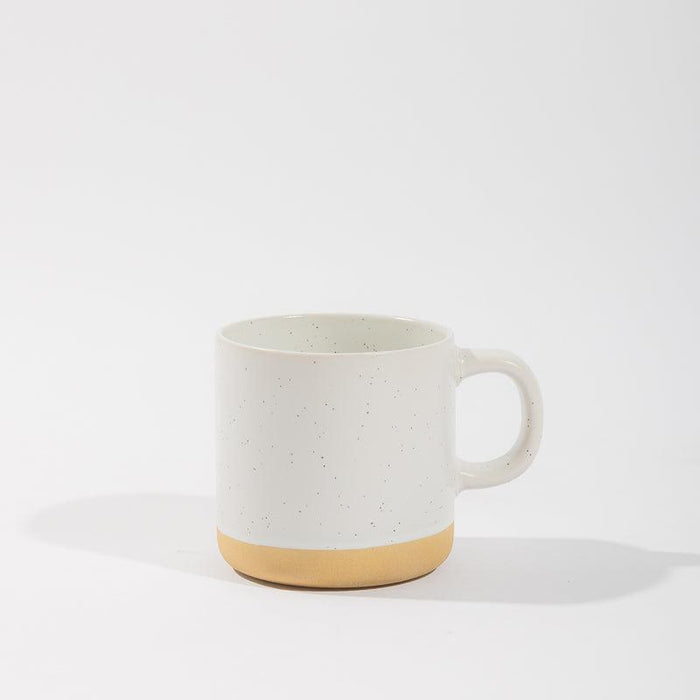 Bottom Rimmed Coffee Mug - White-Mugs