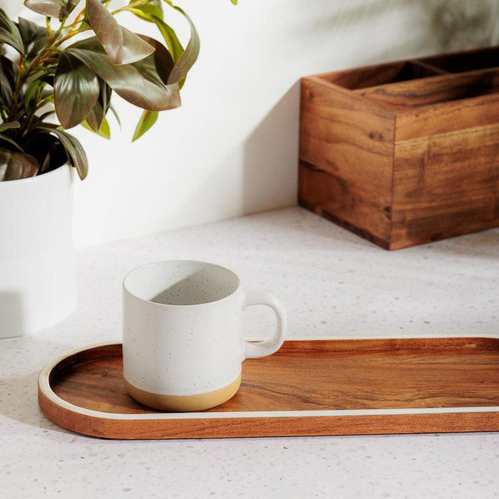 Bottom Rimmed Coffee Mug - White-Mugs