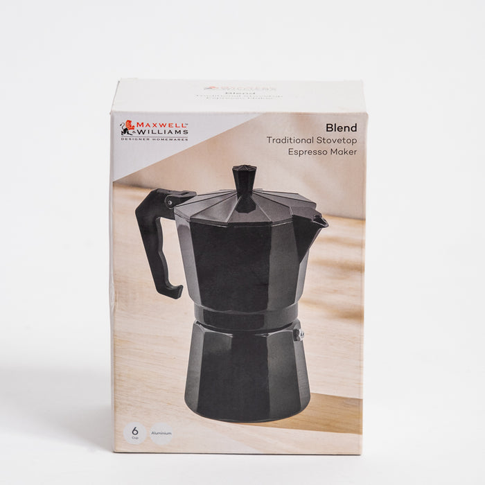 Maxwell Williams Blend Stovetop Espresso Maker - Black-Espresso Maker