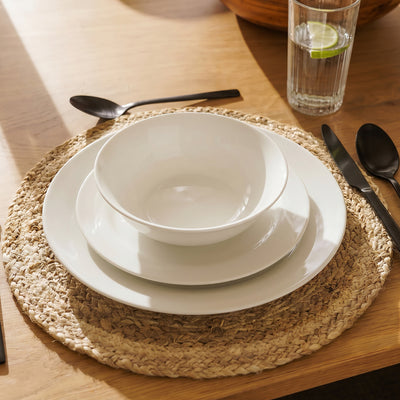 Maxwell Williams European Rim Dinner Set White 12 Piece