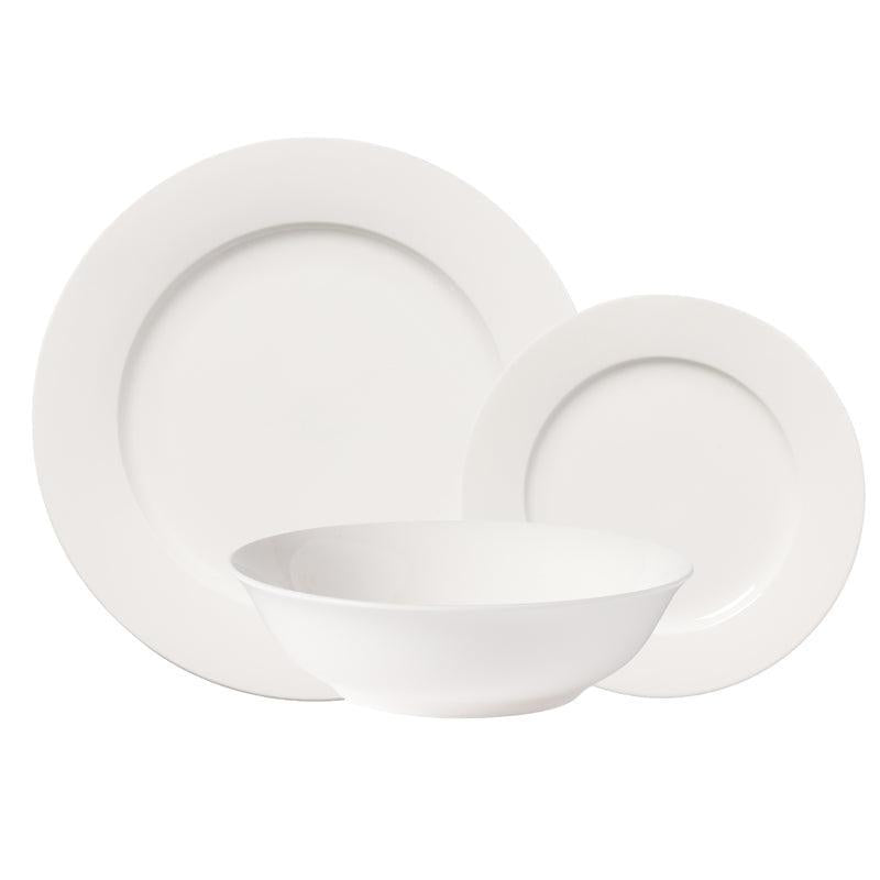 Maxwell Williams European White Rim 18 Piece Dinner Set-Dinner Set