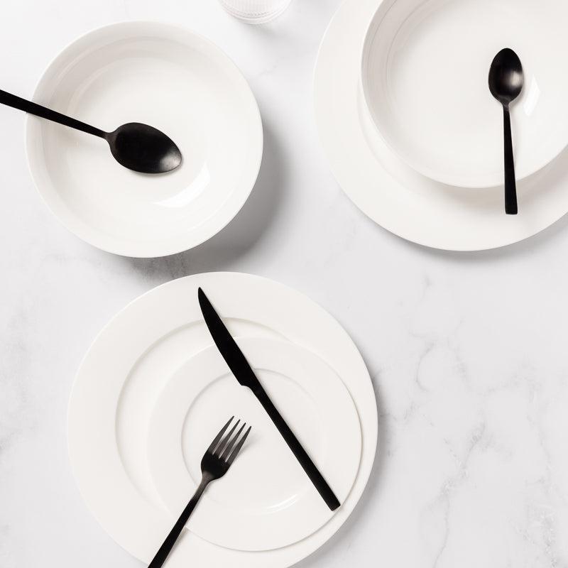 Maxwell Williams European White Rim 18 Piece Dinner Set | Dinner