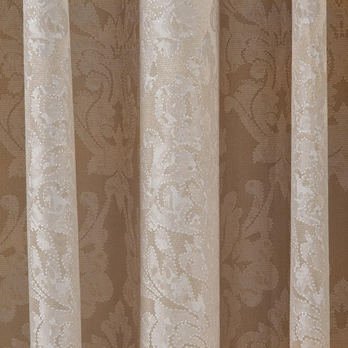 Melody Stone Taped Curtain - Stone | Whitehouse & Continental Linen