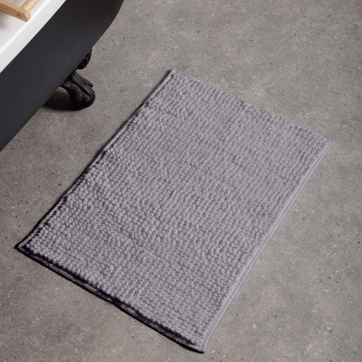 Microfibre Bath Mat - Light Grey-BATH MAT