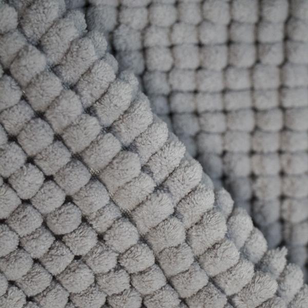 Microfibre Bath Mat - Light Grey