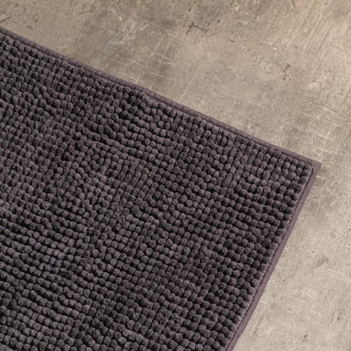 Microfibre Bath Mat - Steel Grey