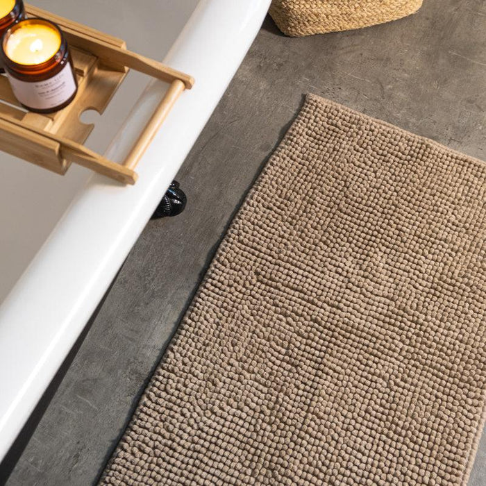 Microfibre Bath Mat - Stone