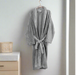 Microfleece Bathrobe - Grey-BATHROBES