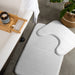 Milan Memory Foam Bathroom Mat Mid Grey 2 Piece-Bath Mats