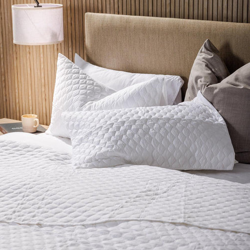 Mist Whisper Soft Premium Cotton Quilt White-Quilts & Comforters