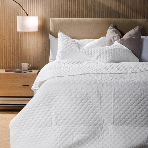 Mist Whisper Soft Premium Cotton Quilt White-Quilts & Comforters